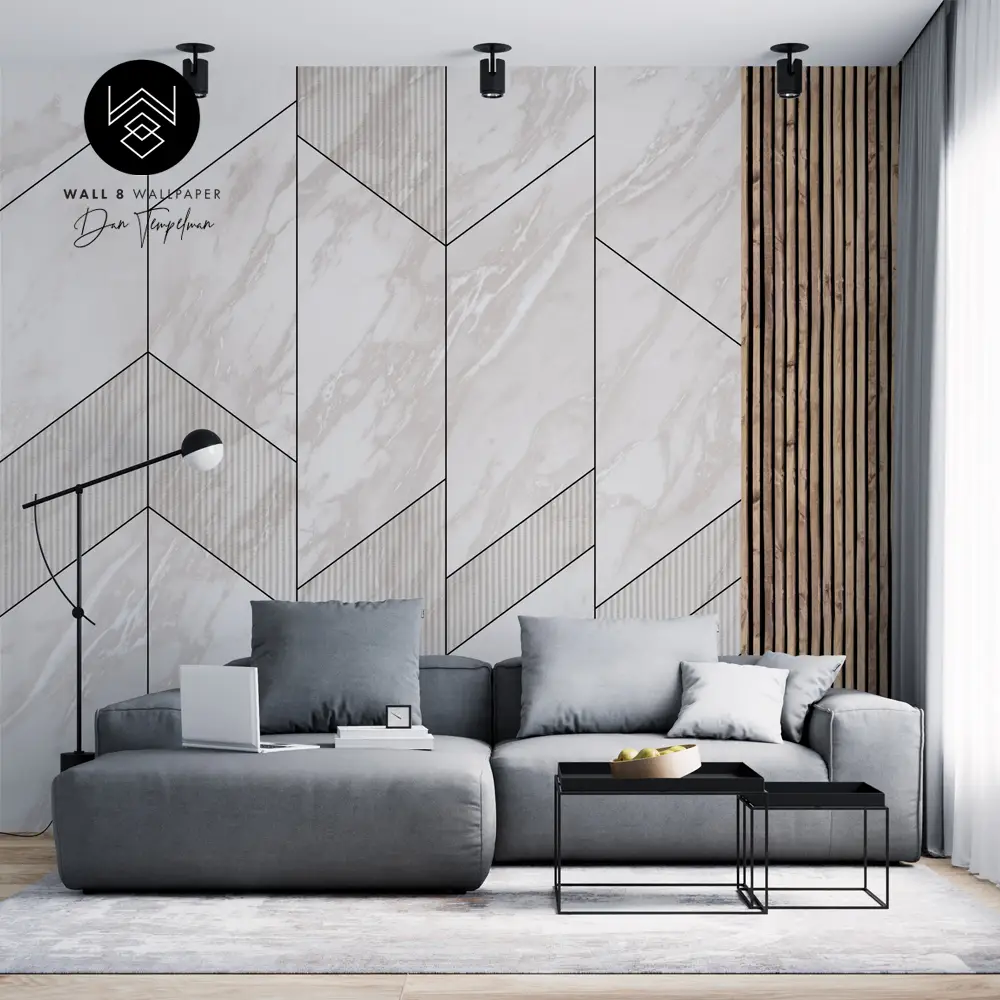 טפט מארבל גאומטרי