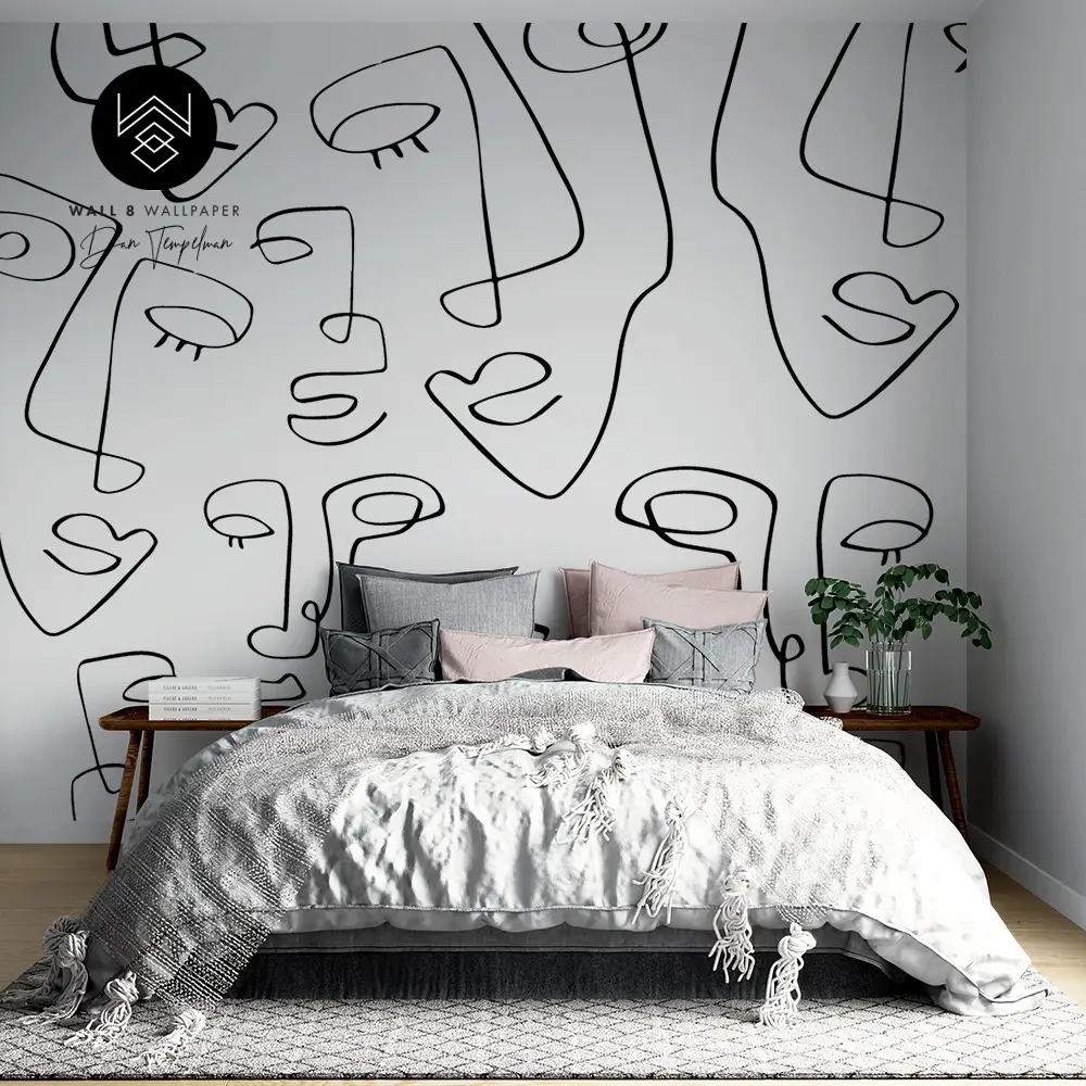 טפט ארט פייס לבן