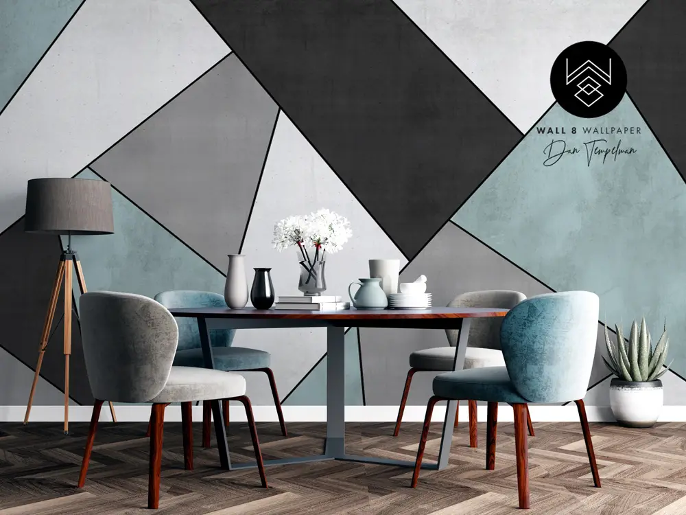 דמוי בטון אפור ירוק